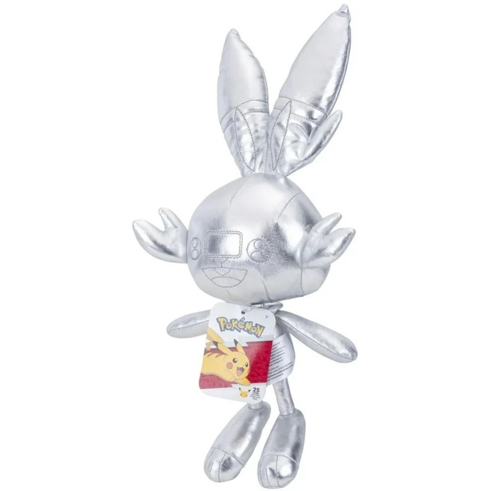 NWT, Pokemon 25th Celebration 8" Silver Scorbunny Plush
